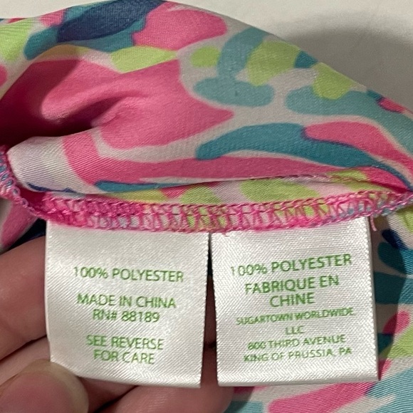 Lilly Pulitzer Deanna Romper in Palm Reader Size XS Preppy Resortwear Travel - Picture 6 of 7